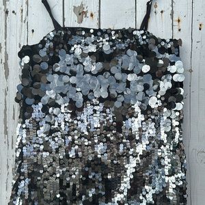 Crystal Sky Seqiin Strappy Mini Dress NWT